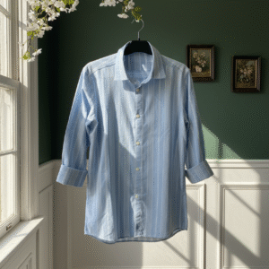 The Prestige Sky Blue & White Striped Shirt